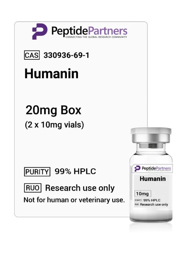 BPC-157 peptide packaging with Peptide Partners branding on a white background